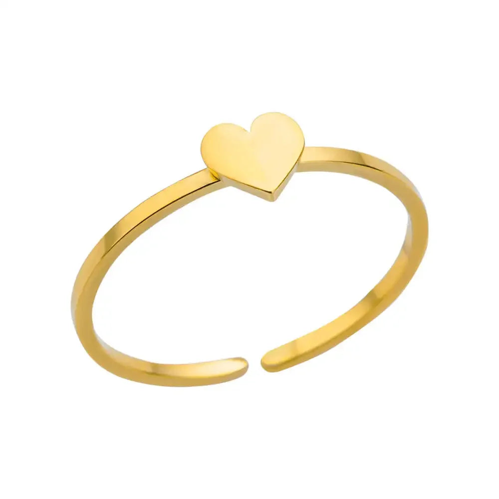 Amora – Gold Stainless Steel "Love" Ring
