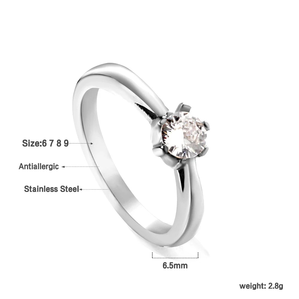 Klea – Gold & Silver Cubic Zirconia Rings for Modern Elegance