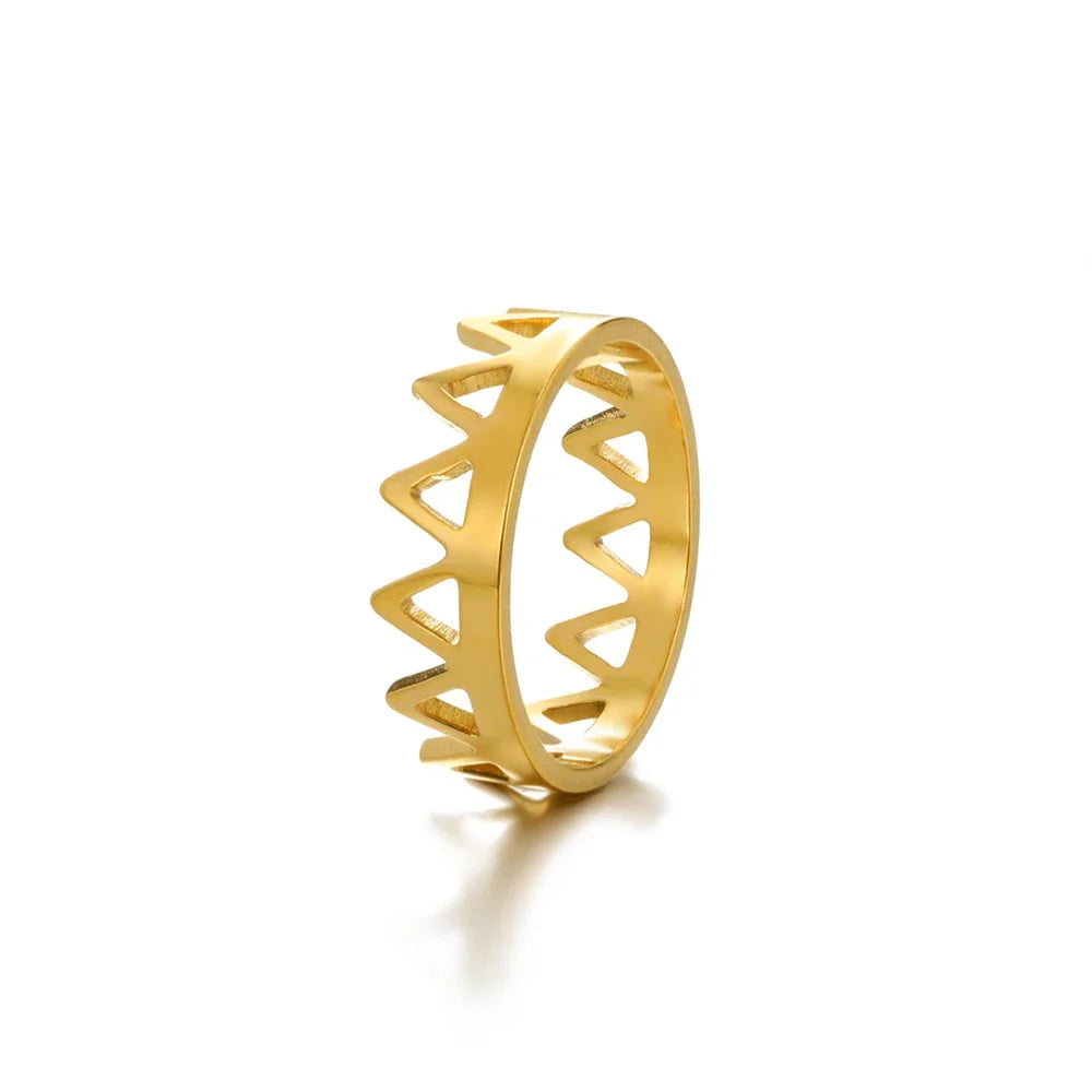 Amora – Gold Stainless Steel "Love" Ring
