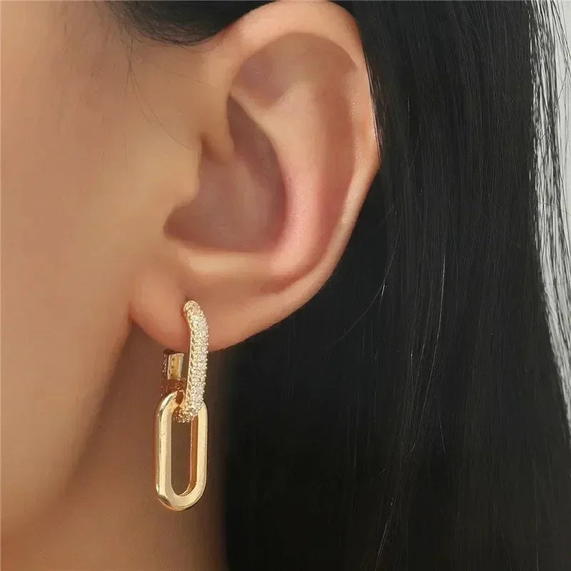 Lynx – Double Link Drop Earrings