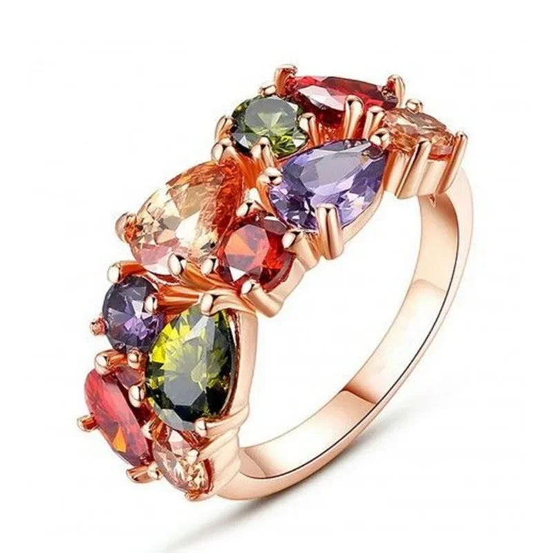 LUMINA – Gold-Plated Zirconia Ring Collection