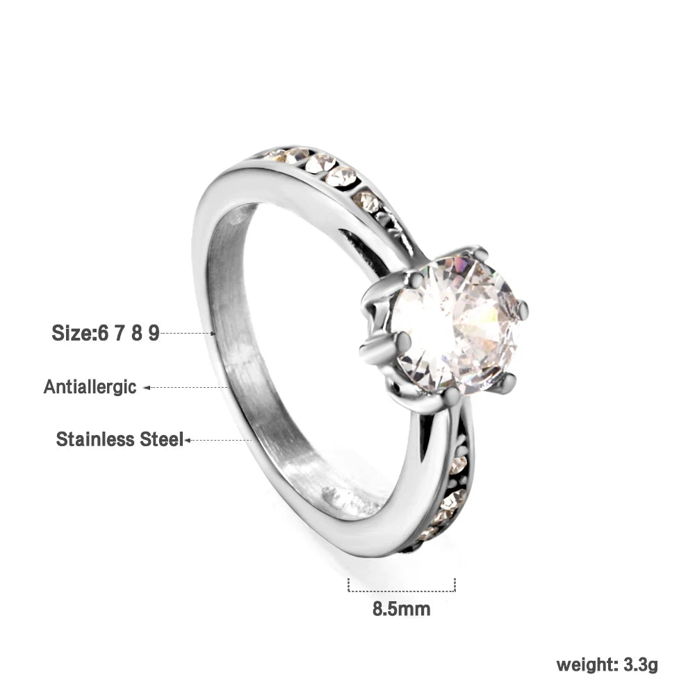 Klea – Gold & Silver Cubic Zirconia Rings for Modern Elegance