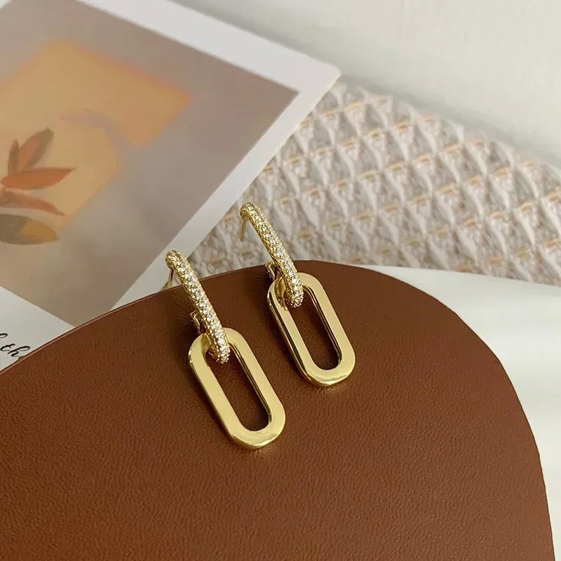 Lynx – Double Link Drop Earrings