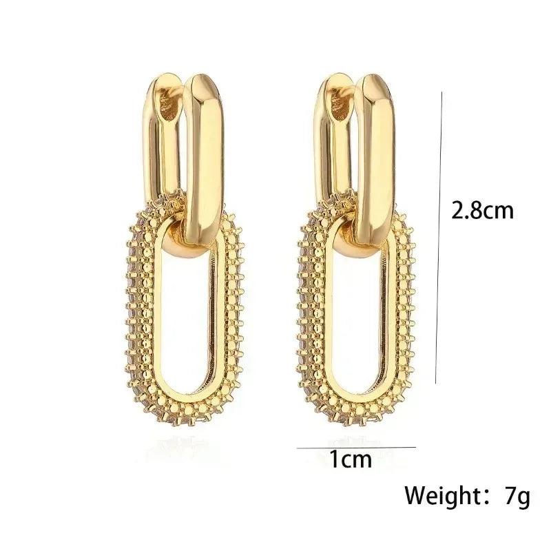 Lynx – Double Link Drop Earrings