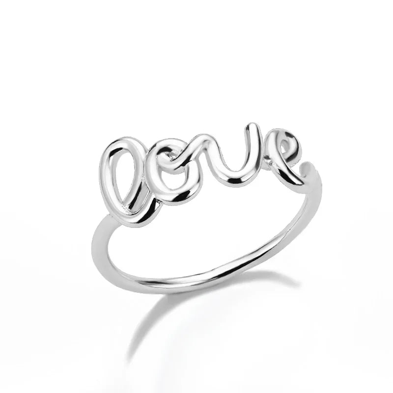 Amora – Gold Stainless Steel "Love" Ring