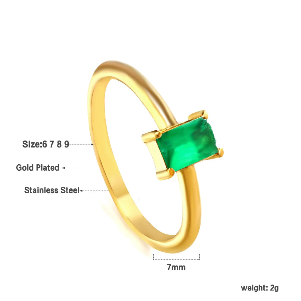 Klea – Gold & Silver Cubic Zirconia Rings for Modern Elegance