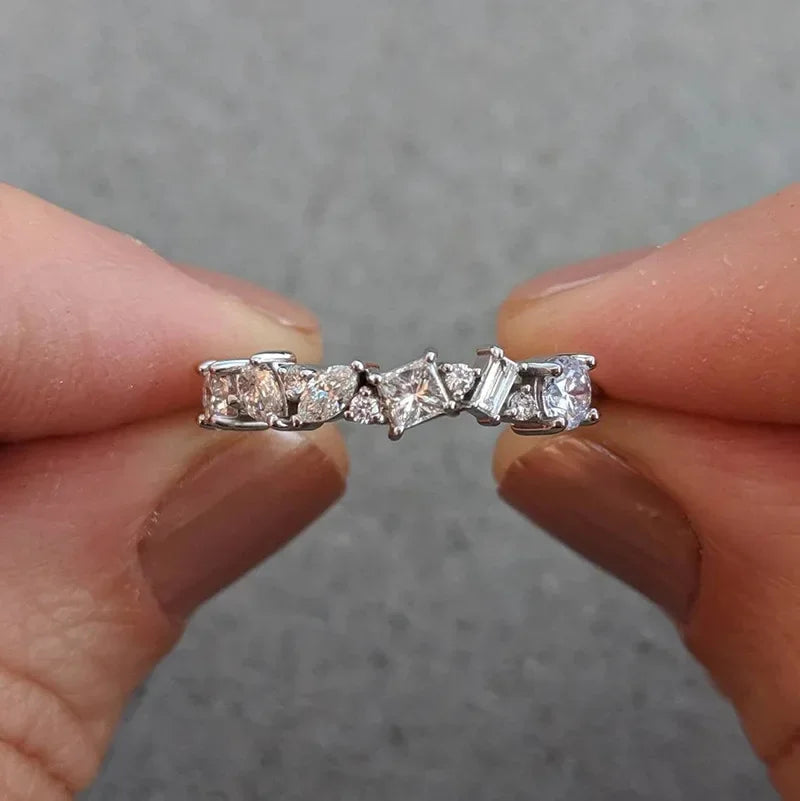 LUMINA – Gold-Plated Zirconia Ring Collection
