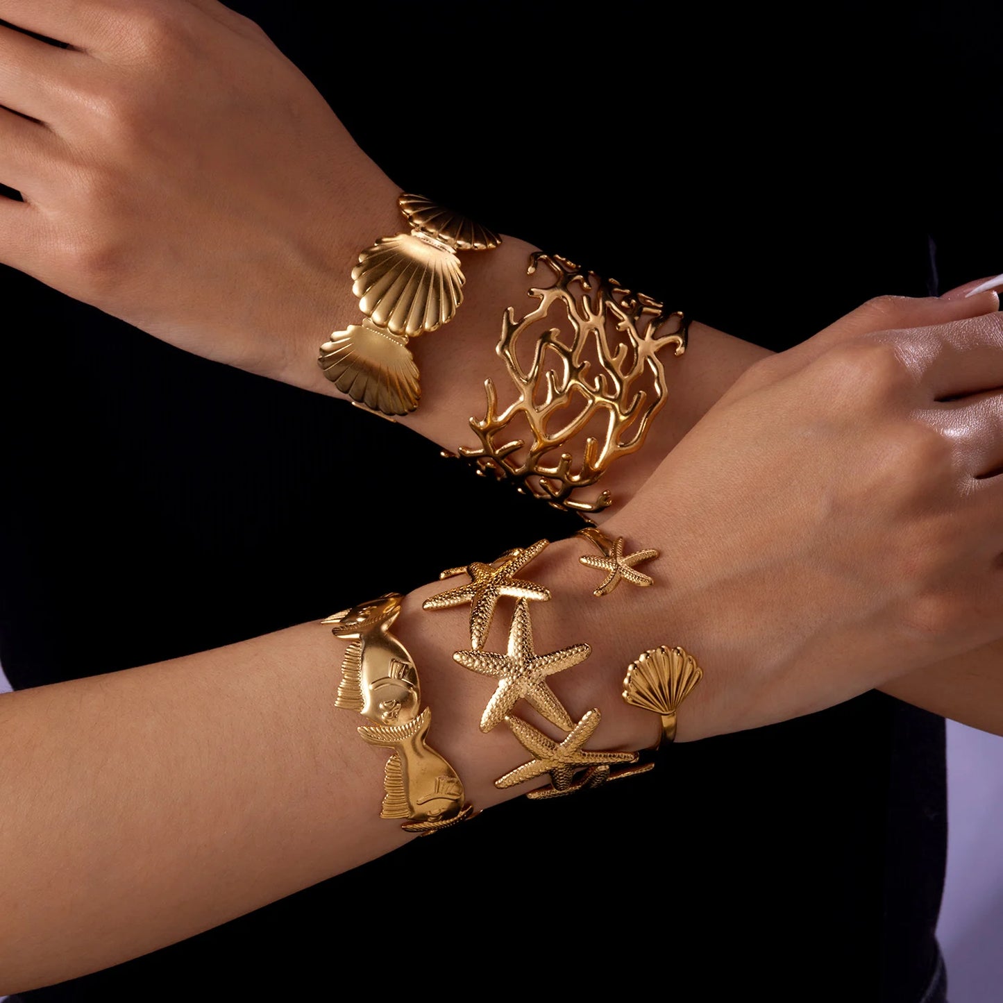 Golden Tide — Coastal Cuff Collection