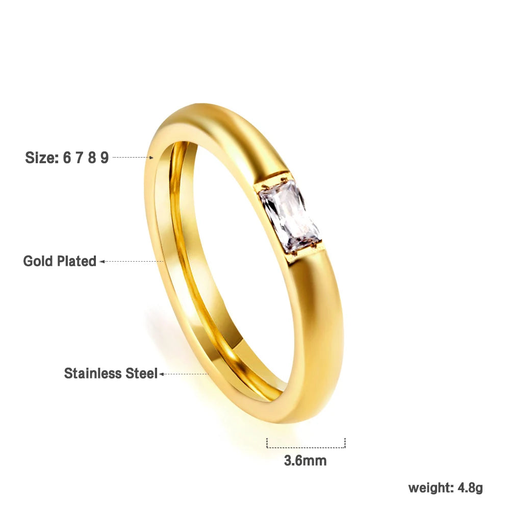Klea – Gold & Silver Cubic Zirconia Rings for Modern Elegance