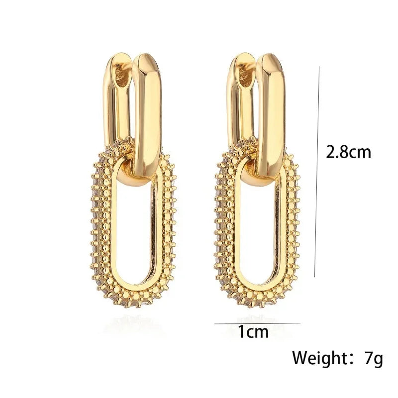 Lynx – Double Link Drop Earrings