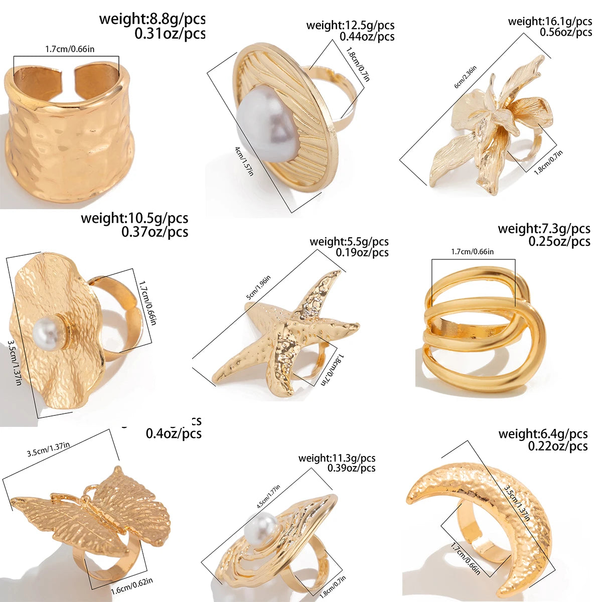 Aurora – Bold Statement Ring Collection