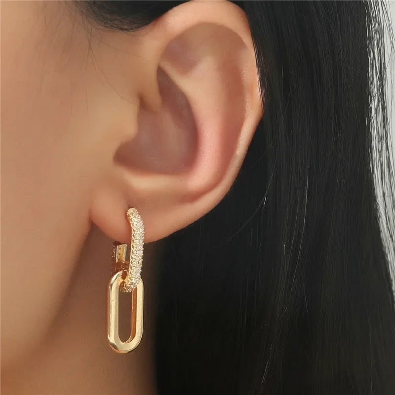 Lynx – Double Link Drop Earrings