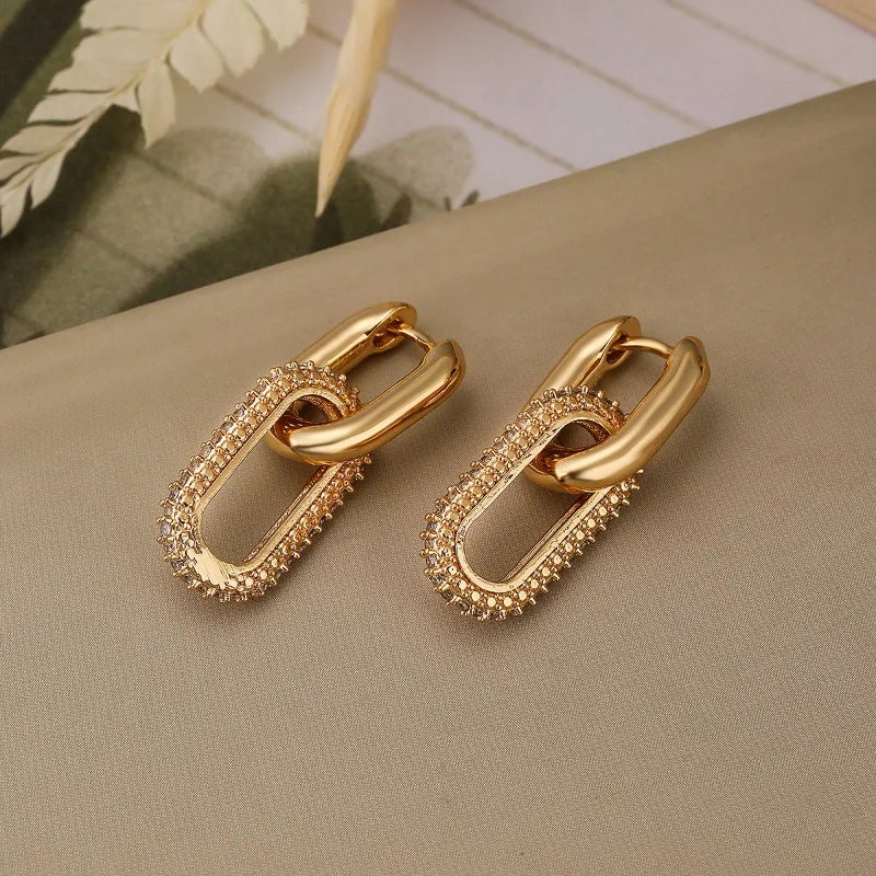 Lynx – Double Link Drop Earrings