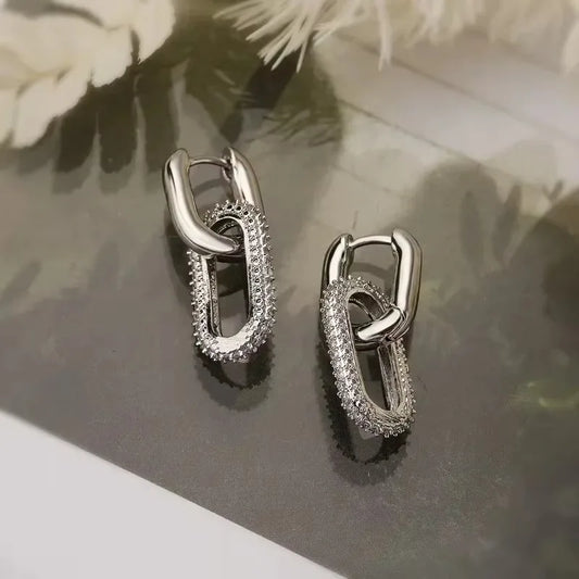 Lynx – Double Link Drop Earrings