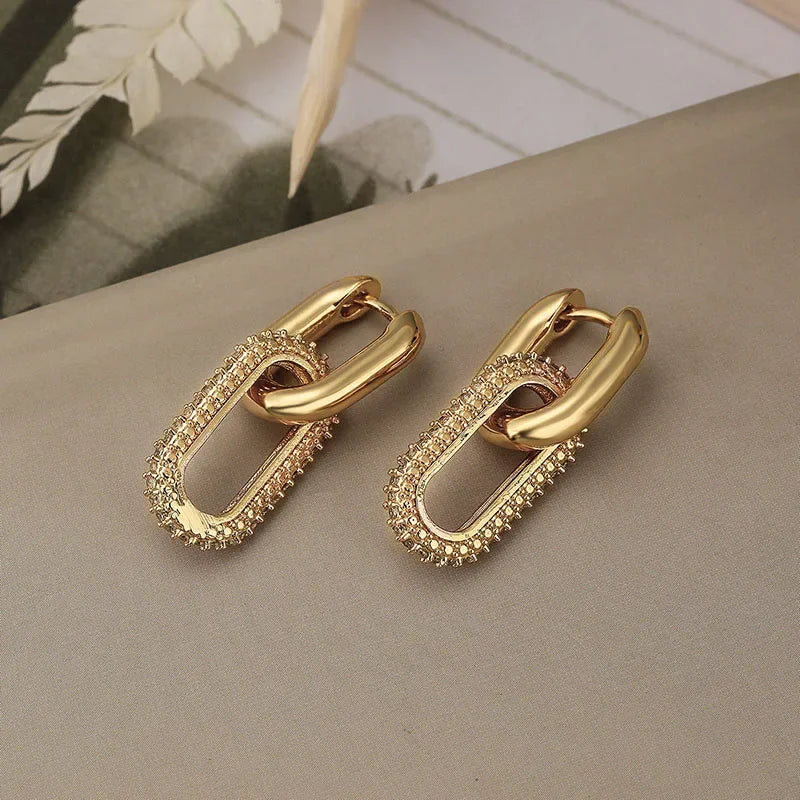 Lynx – Double Link Drop Earrings
