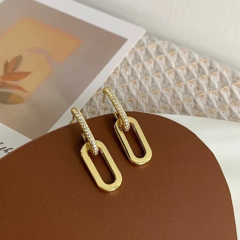Lynx – Double Link Drop Earrings