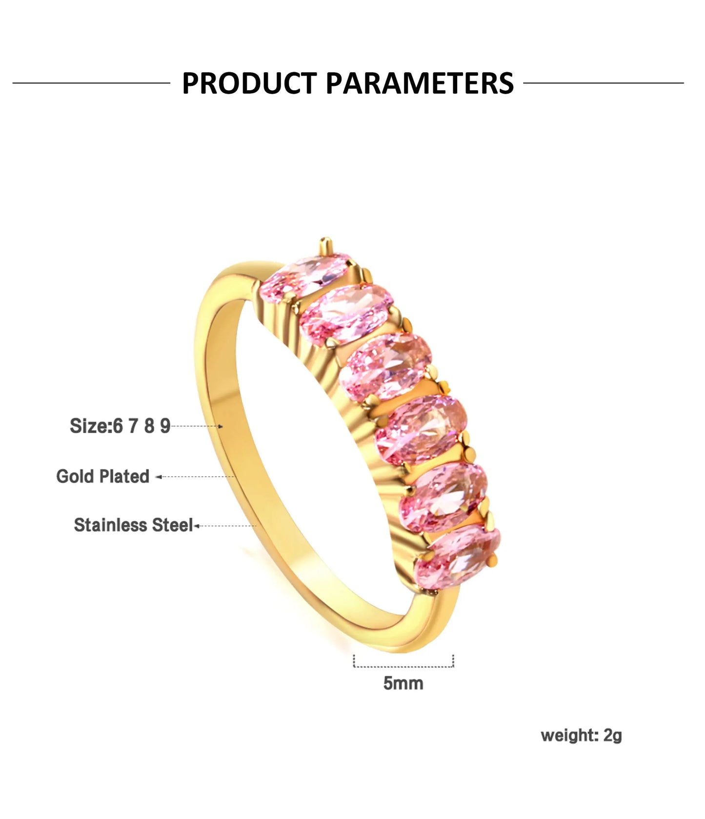 Klea – Gold & Silver Cubic Zirconia Rings for Modern Elegance