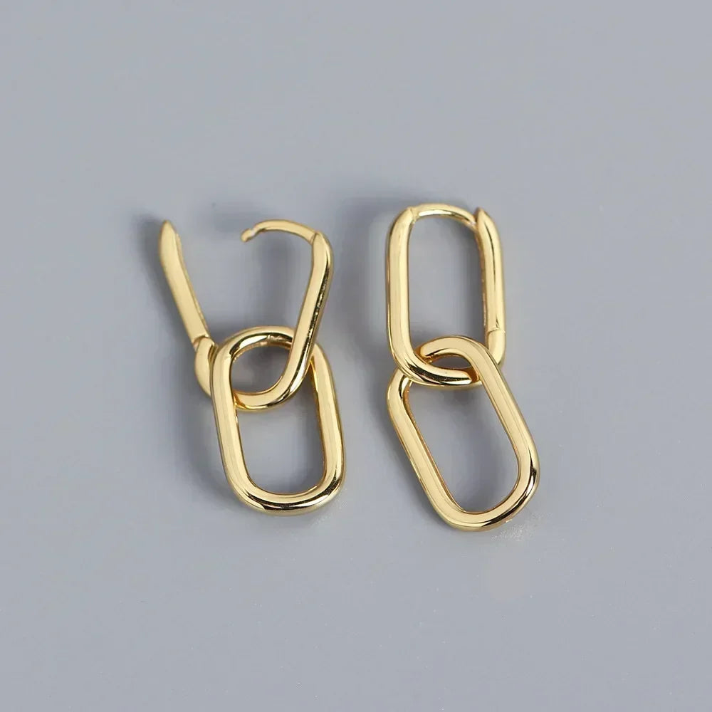 Lynx – Double Link Drop Earrings