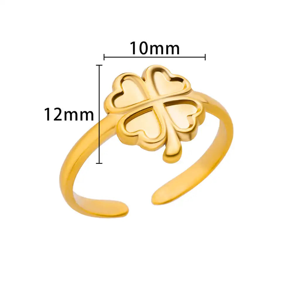 Amora – Gold Stainless Steel "Love" Ring