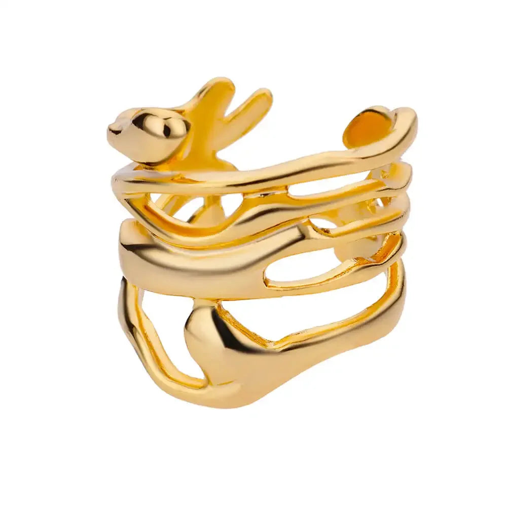 Amora – Gold Stainless Steel "Love" Ring