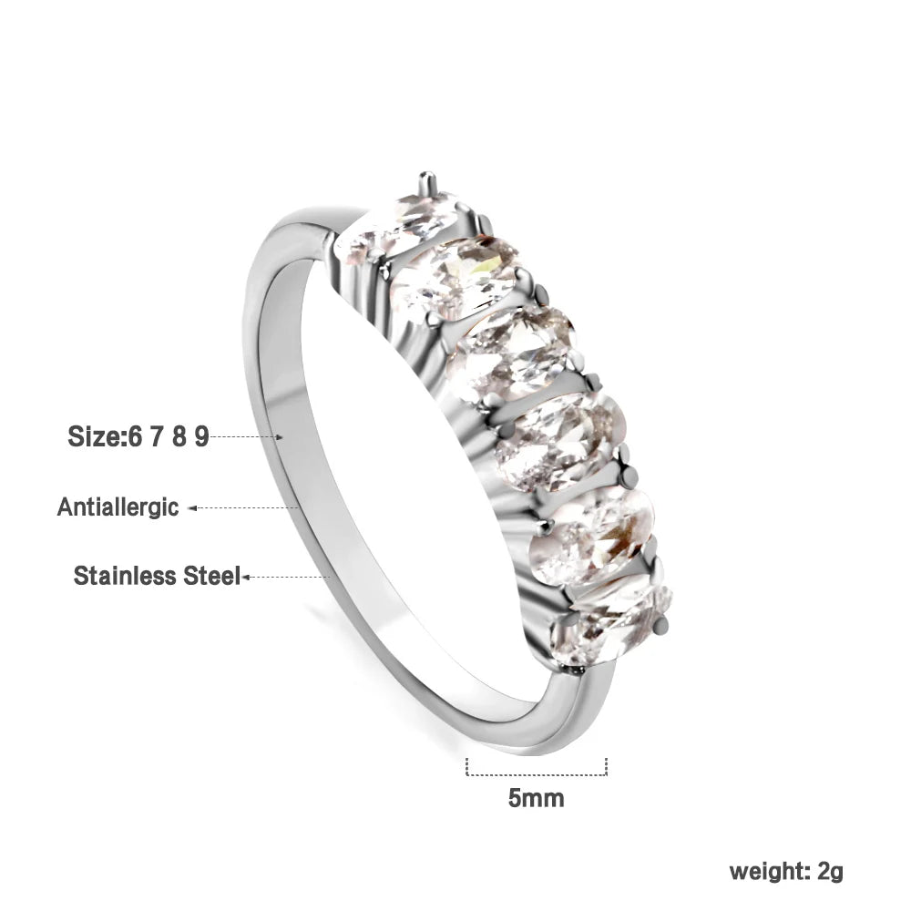 Klea – Gold & Silver Cubic Zirconia Rings for Modern Elegance