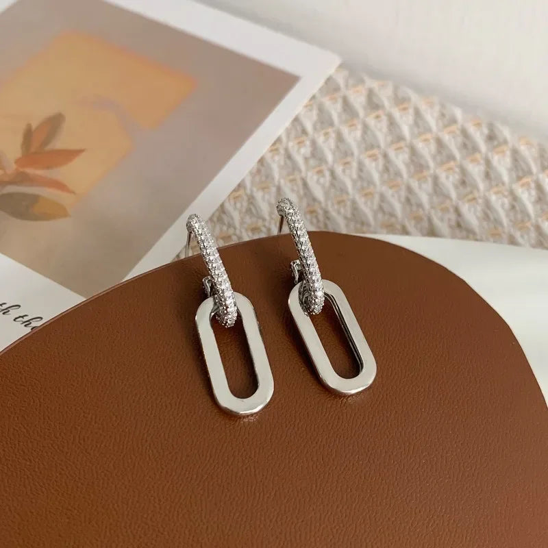 Lynx – Double Link Drop Earrings