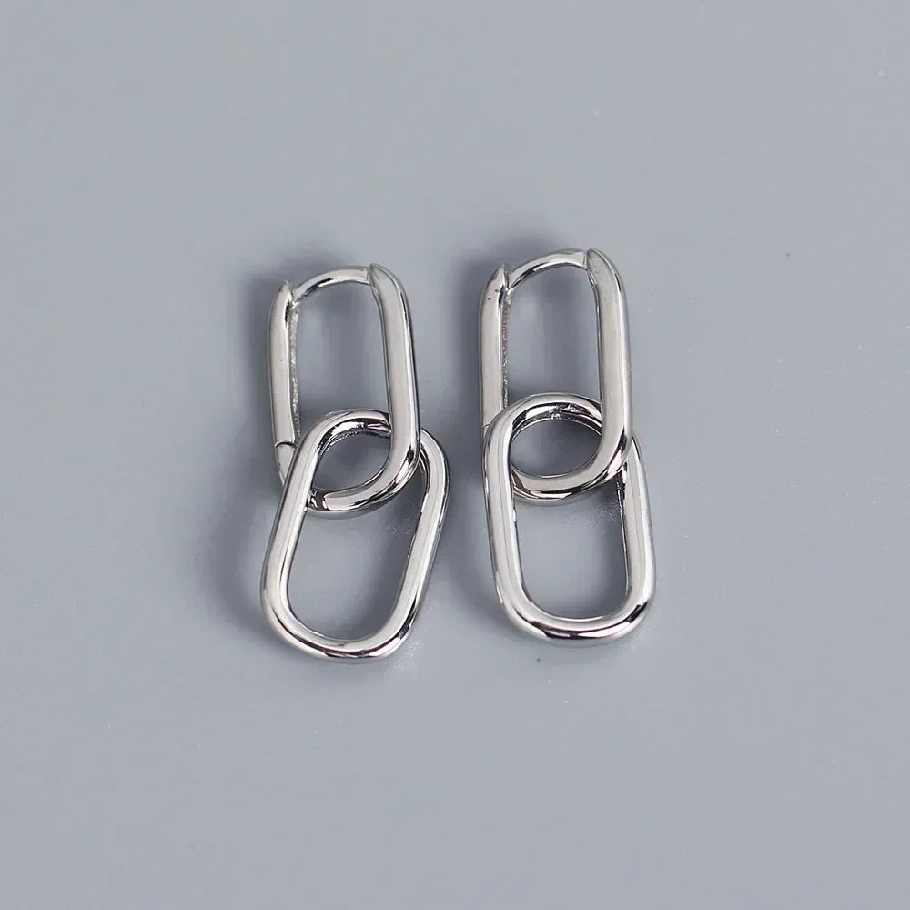 Lynx – Double Link Drop Earrings