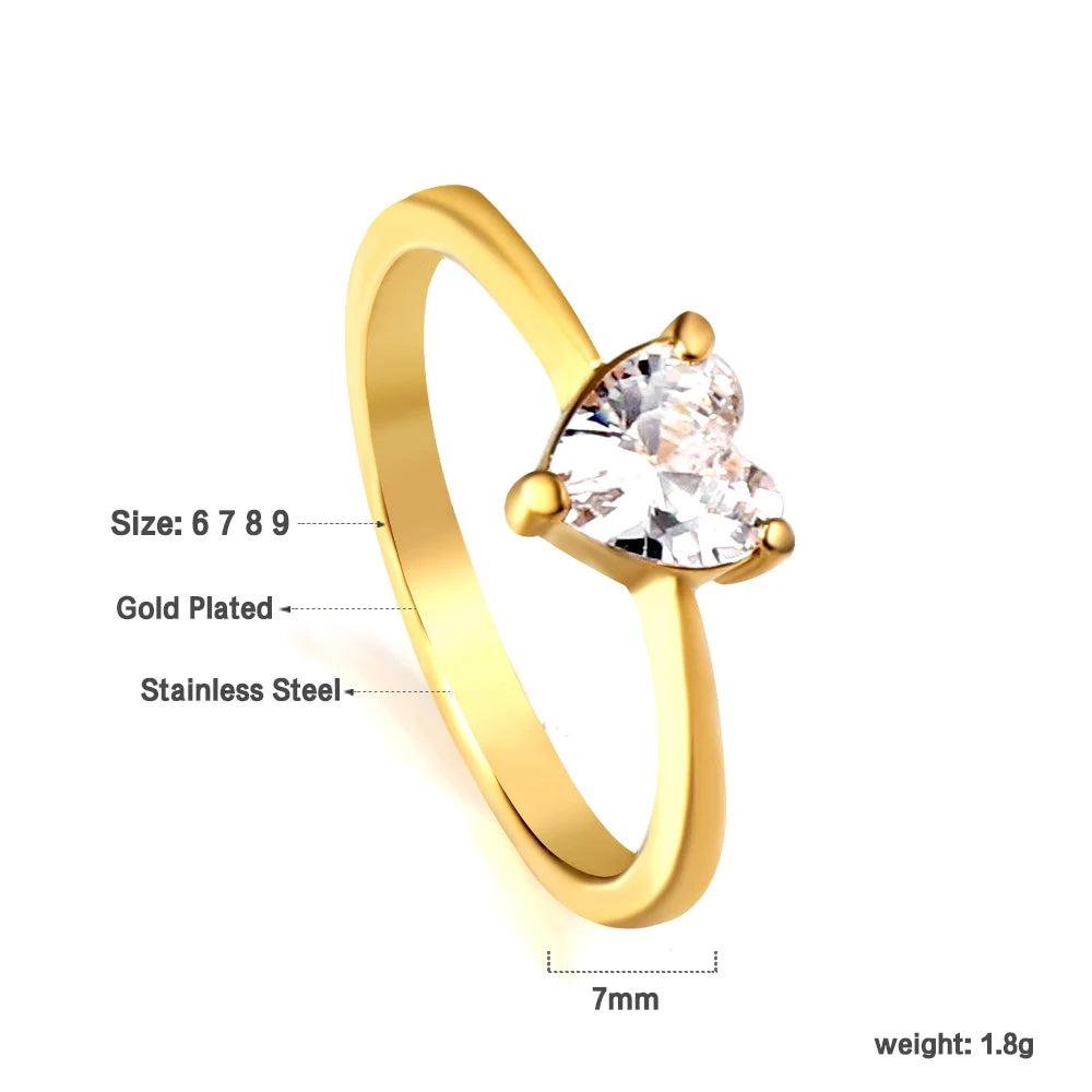 Klea – Gold & Silver Cubic Zirconia Rings for Modern Elegance
