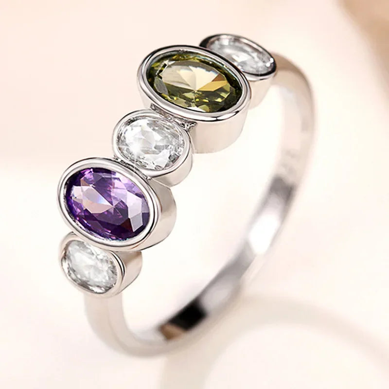 LUMINA – Gold-Plated Zirconia Ring Collection