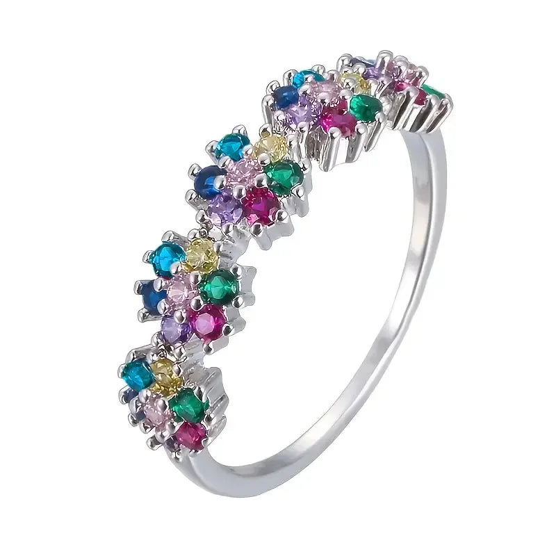LUMINA – Gold-Plated Zirconia Ring Collection