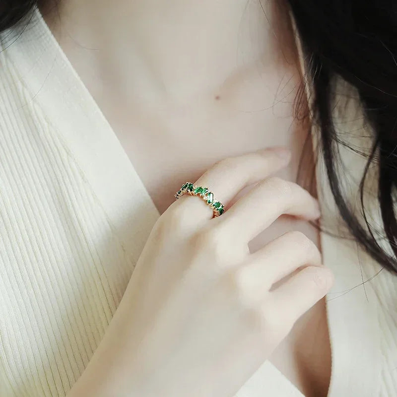 LUMINA – Gold-Plated Zirconia Ring Collection