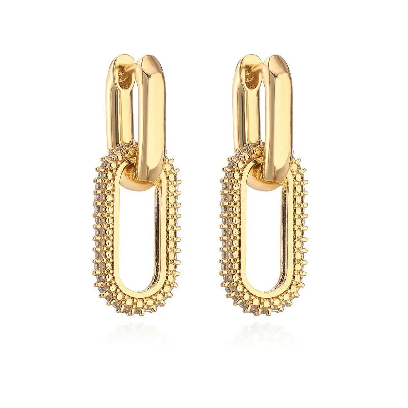 Lynx – Double Link Drop Earrings