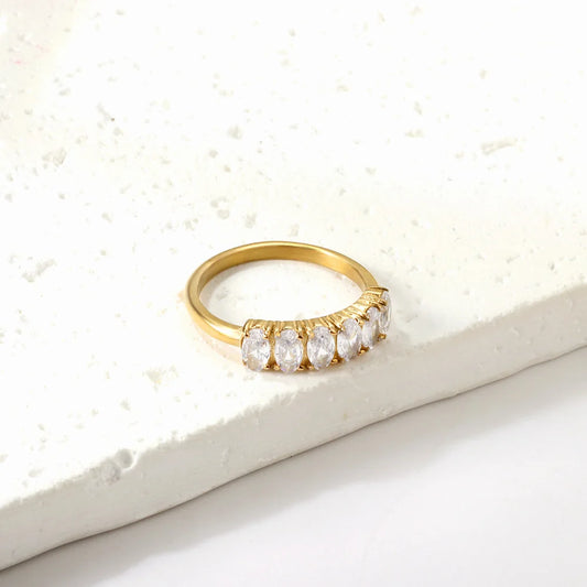 Klea – Gold & Silver Cubic Zirconia Rings for Modern Elegance