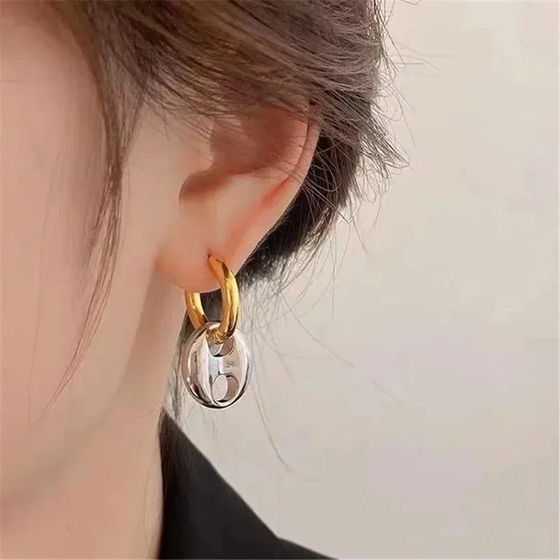 Lynx – Double Link Drop Earrings