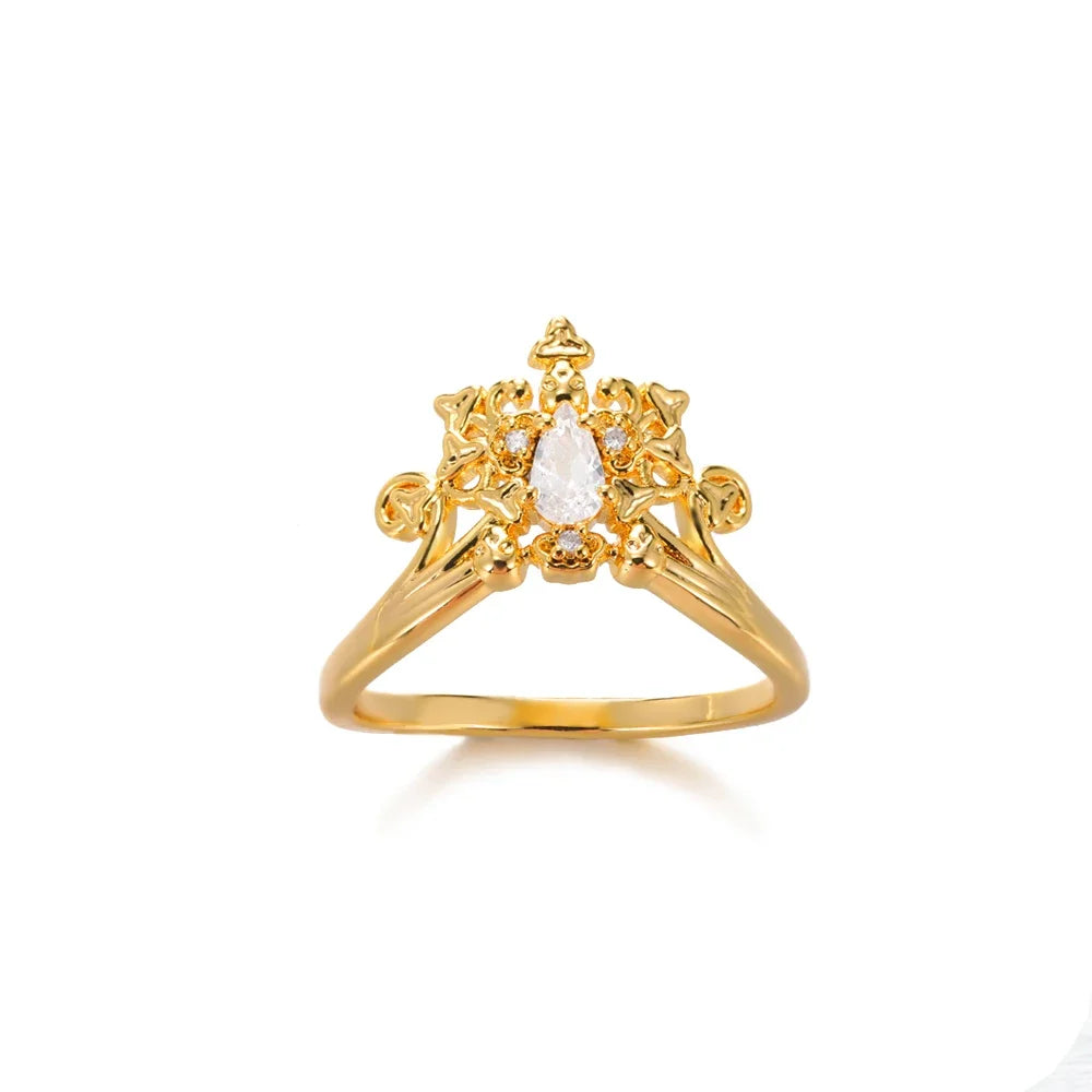 Amora – Gold Stainless Steel "Love" Ring
