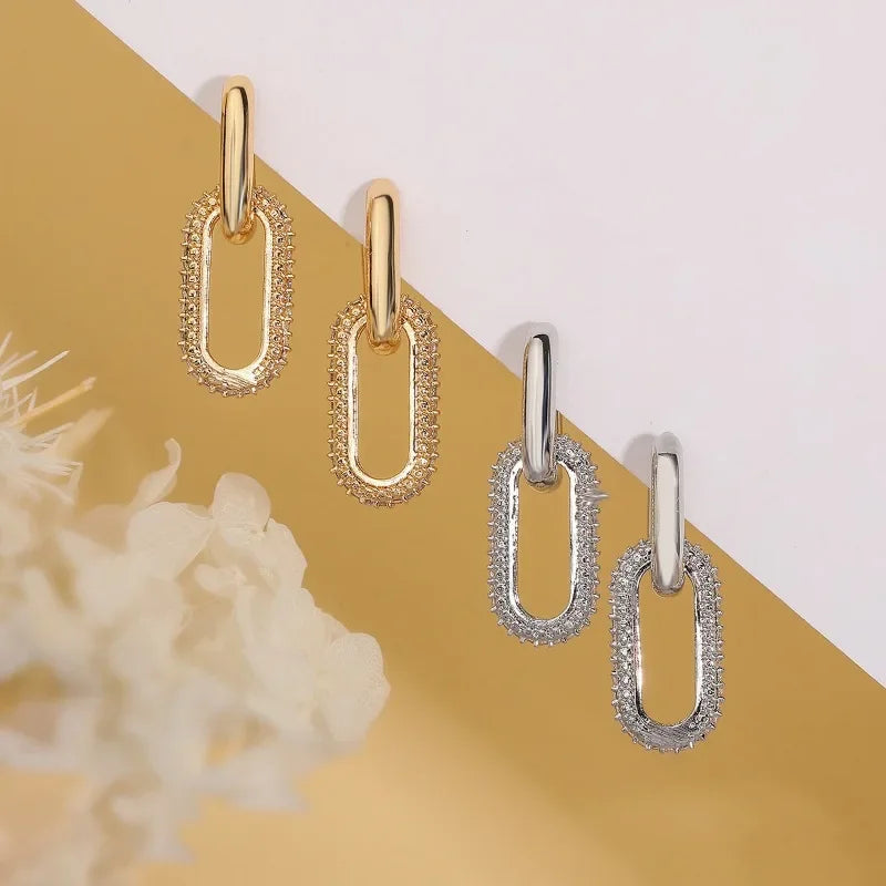 Lynx – Double Link Drop Earrings