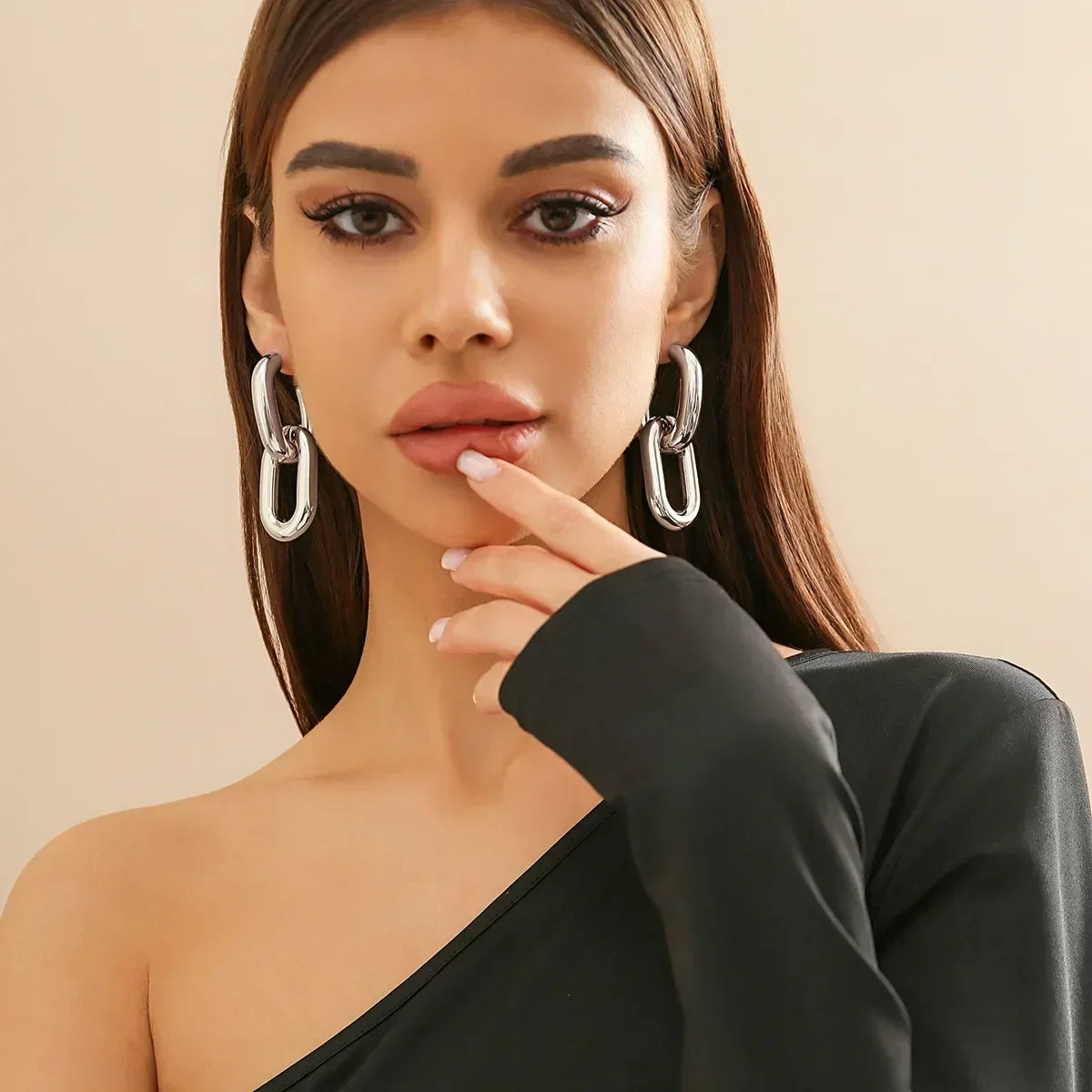 Lynx – Double Link Drop Earrings